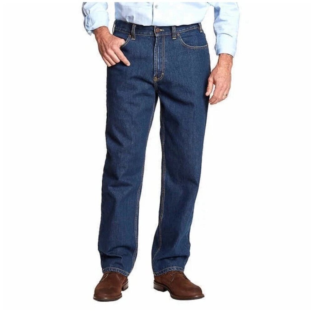 Kirkland Signature Men's 30x34 Blue Jeans Straight Fit 100% Cotton M0550